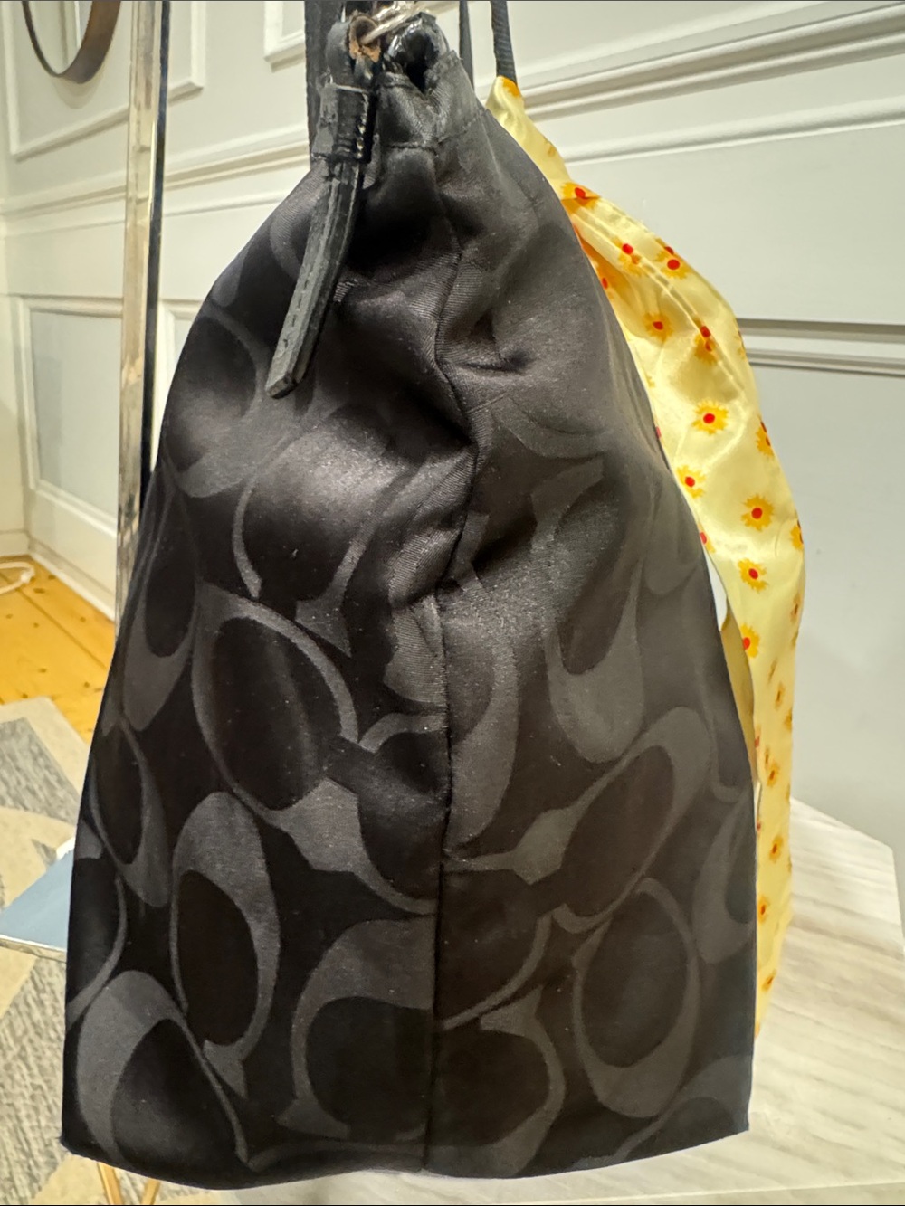 Coach Bag Getaway Black Signature Nylon Packable Weekender Tote Set - Picture 8 of 17